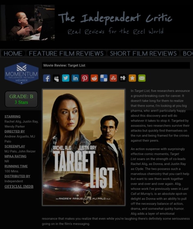 The Independent Critic — Target List Movie Review – NoFakeNews